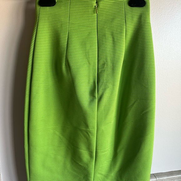 Versace Lime Green Pencil Skirt - Picture 3 of 4